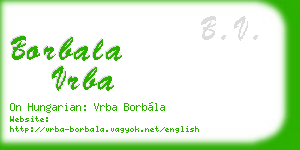 borbala vrba business card